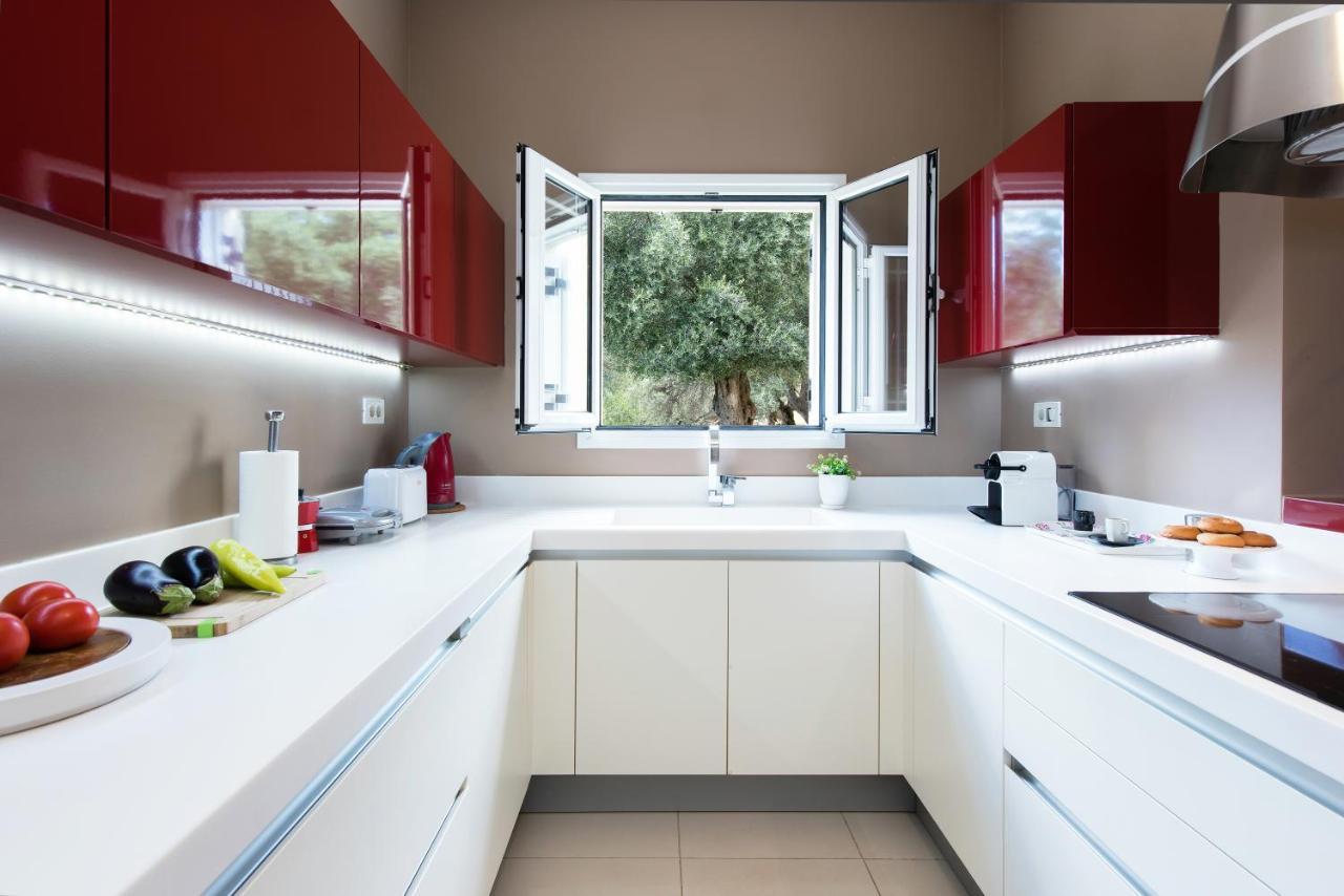 Terra Rossa By Konnect, Views To Ionian Sea Villa Spartylas ภายนอก รูปภาพ
